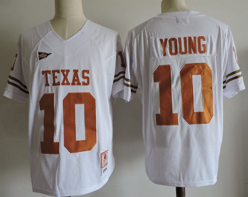 Men Texas Longhorns #10 Young White 2025 NCAA Jersey->ncaa teams->NCAA Jersey
